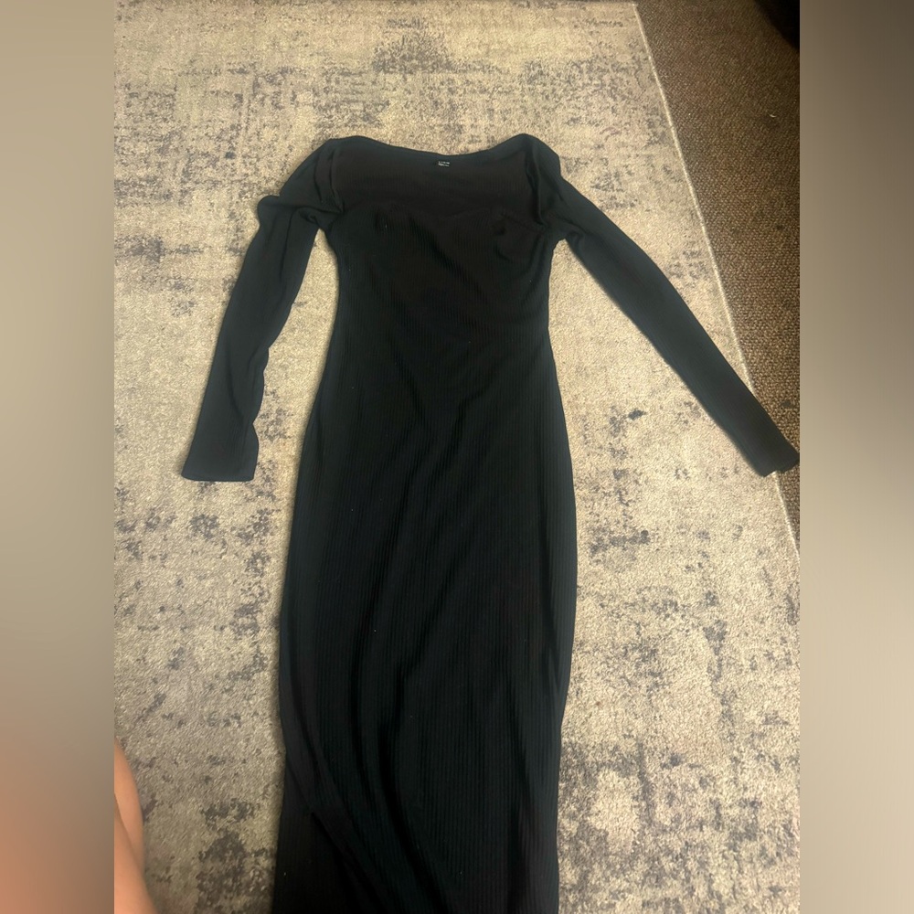 SHEIN dress long sleeve midi XS